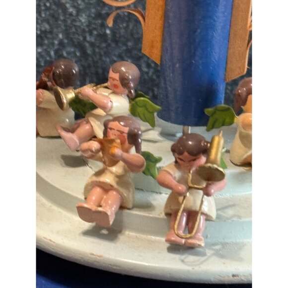 Vintage Richard Glasser Angel Musician Orchestra 1605 Pyramid 2 missing angels - Picture 7 of 14